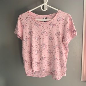 Soft pink pajama shirt